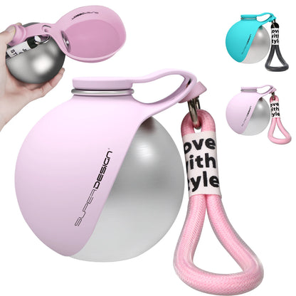 Portable Dog Water Bottle for Small Dogs – Leak Proof Travel Dispenser