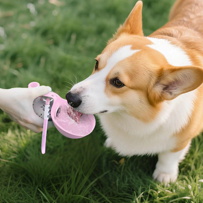 Portable Dog Water Bottle for Small Dogs – Leak Proof Travel Dispenser