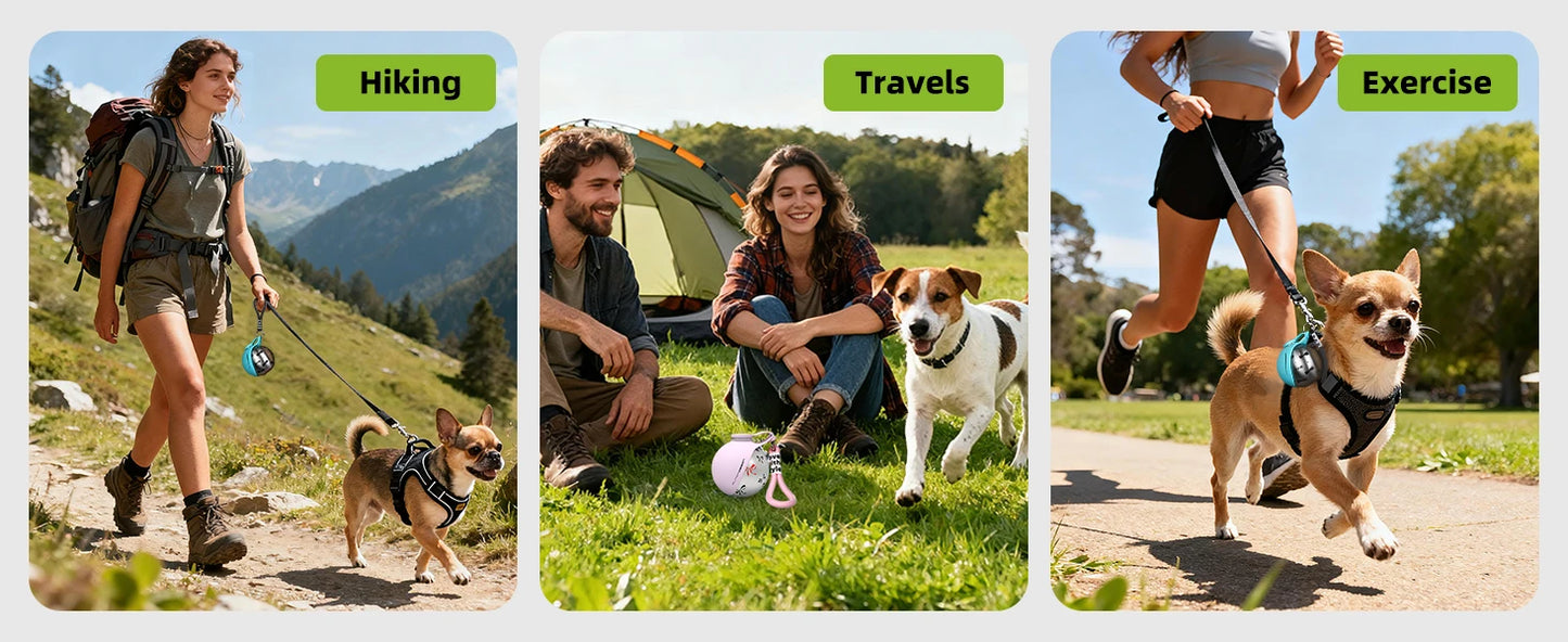 Portable Dog Water Bottle for Small Dogs – Leak Proof Travel Dispenser