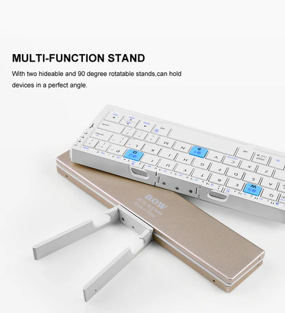 Foldable Bluetooth Keyboard – Portable Mini Wireless Keyboard for Phone & Tablet
