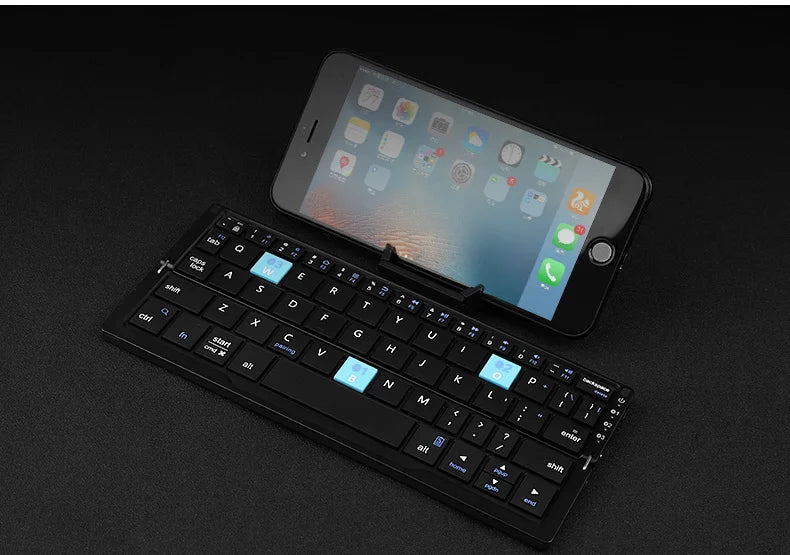 Foldable Bluetooth Keyboard – Portable Mini Wireless Keyboard for Phone & Tablet