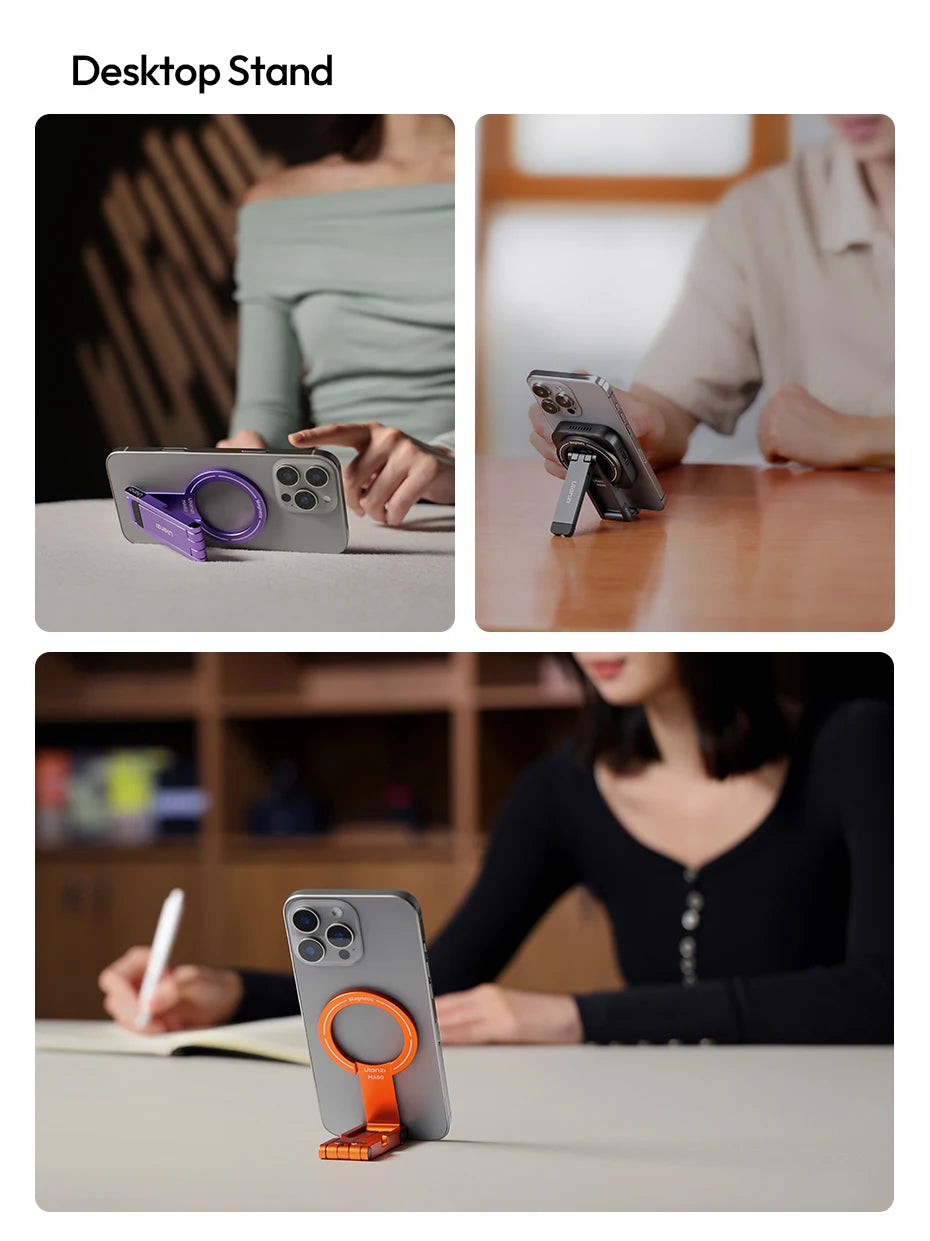 Foldable Magnetic Phone Tripod – Slim Stand for Vlogging & Livestream