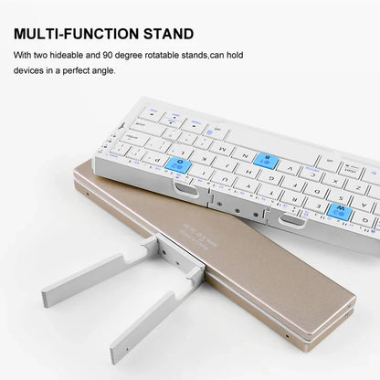 Foldable Bluetooth Keyboard – Portable Mini Wireless Keyboard for Phone & Tablet