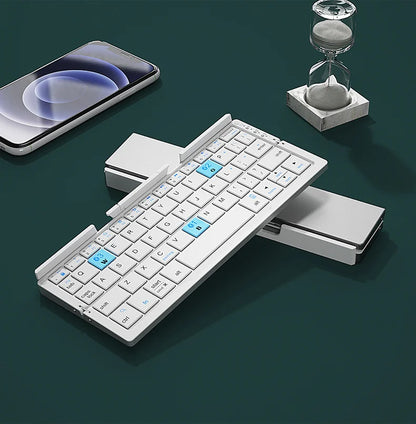 Foldable Bluetooth Keyboard – Portable Mini Wireless Keyboard for Phone & Tablet