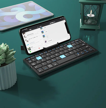 Foldable Bluetooth Keyboard – Portable Mini Wireless Keyboard for Phone & Tablet