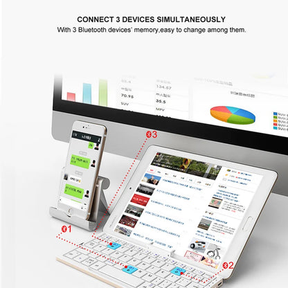 Foldable Bluetooth Keyboard – Portable Mini Wireless Keyboard for Phone & Tablet
